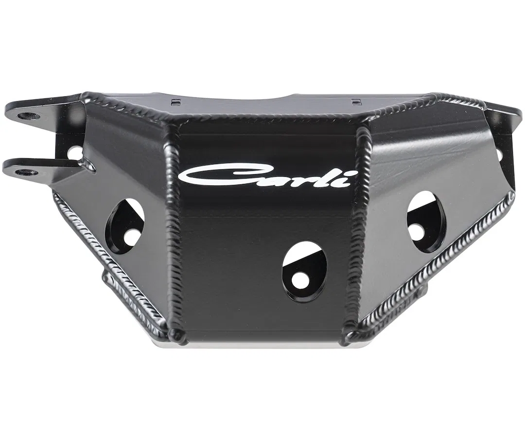 CS-FFDG-05 – CARLI SUSPEN Skid Plate, Differential Powder Coated Black Steel With Integrated Steering Stabilizer Moun...